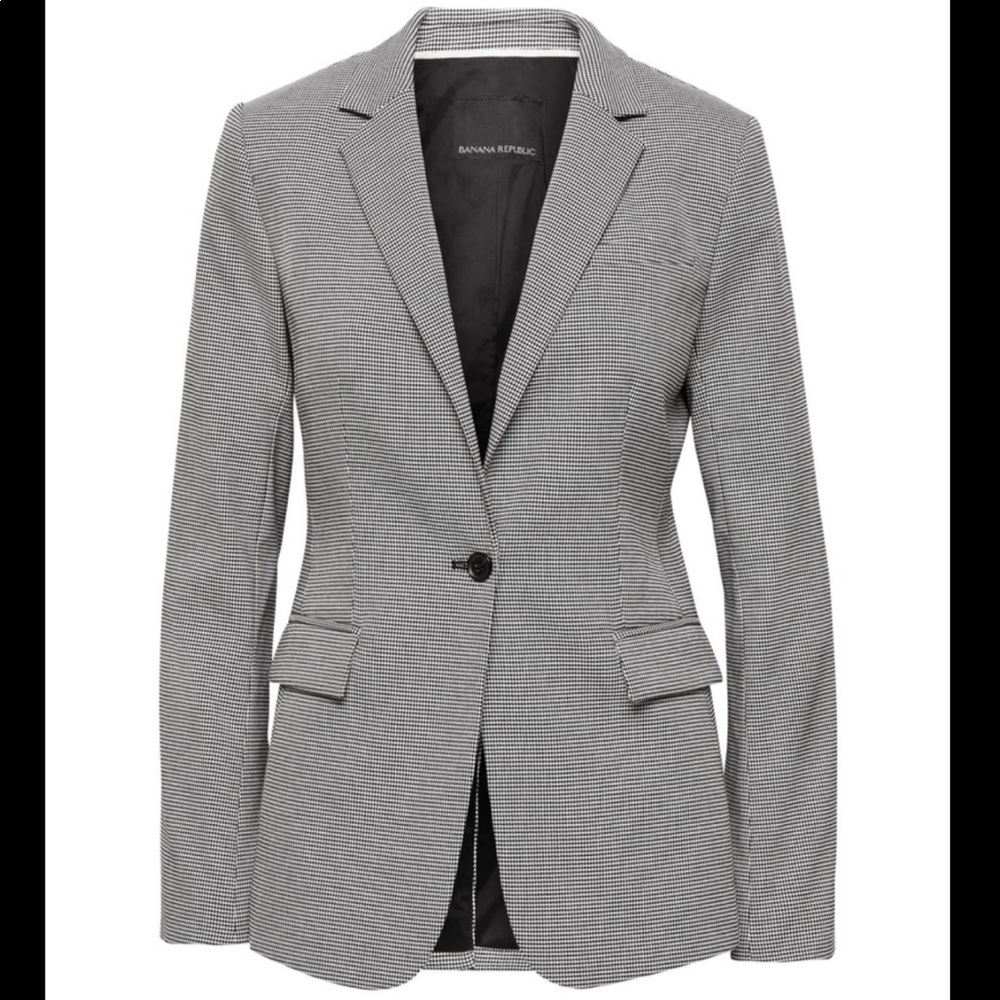 Banana Republic houndstooth blazer